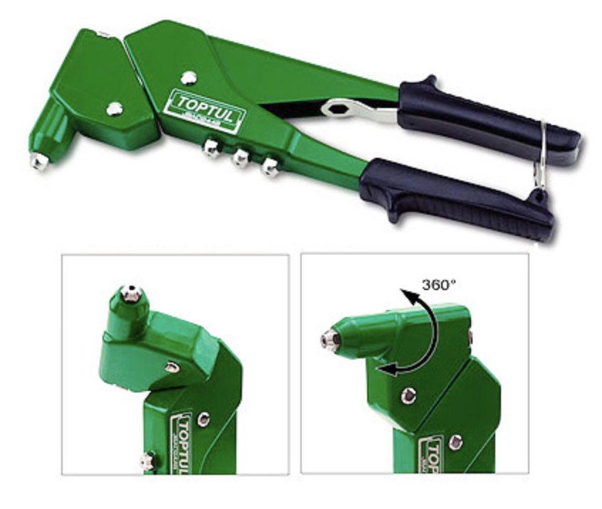 Заклепочник поворотный 2,4-4,8мм TOPTUL